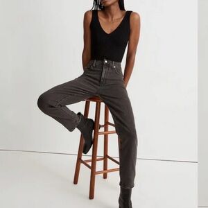 Madewell Perfect Vintage Jean size 25 in black gray